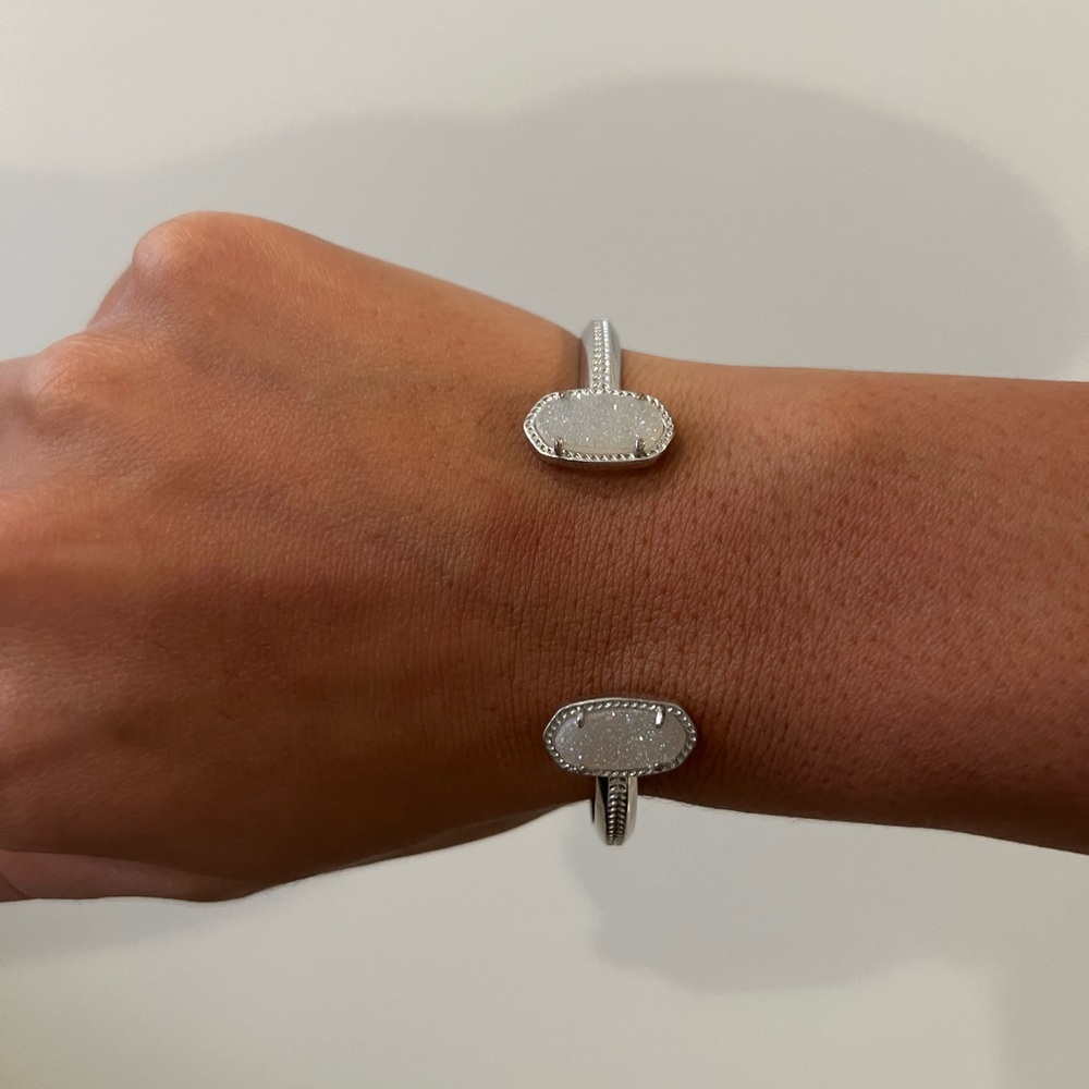 Kendra Scott Elton Silver Cuff Bracelet/Bangle